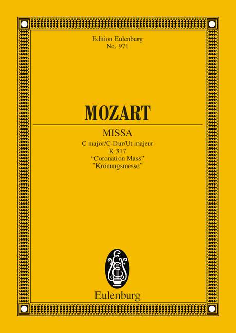 Mozart: Missa C major K 317 (Study Score) published by Eulenburg